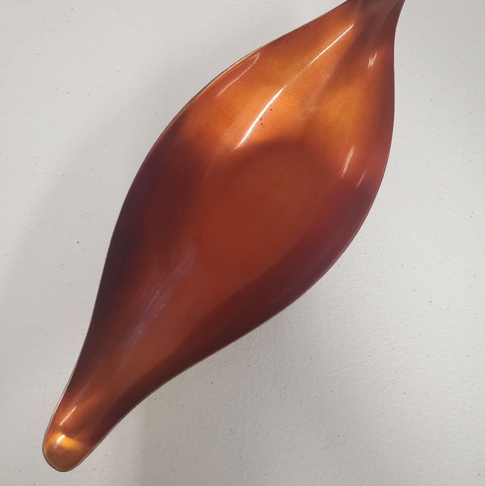 Vintage Wallace Orange Color Clad Bowl